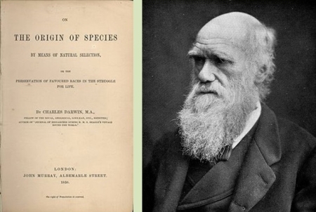 Publicación de «A orixe das especies»